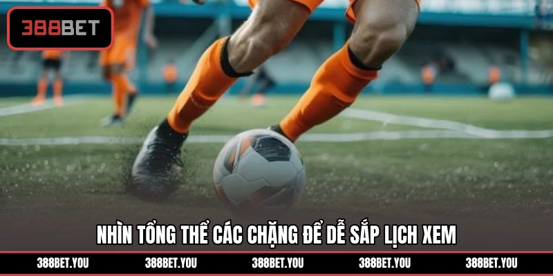 Nhìn tổng thể các chặng để dễ sắp lịch xem