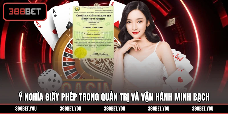 Ý nghĩa giấy phép trong quản trị và vận hành minh bạch